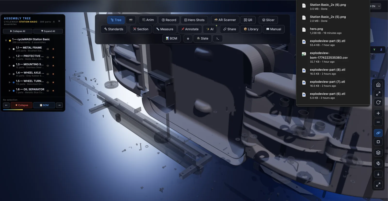 ExplodeView Pro desktop app preview
